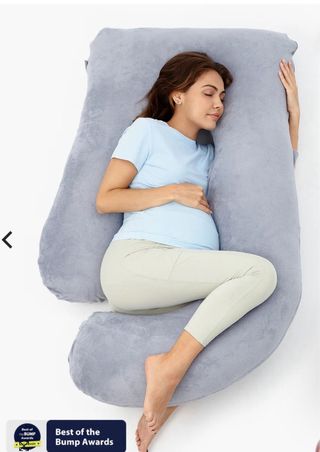 Almohada de embarazo Momcozy gris