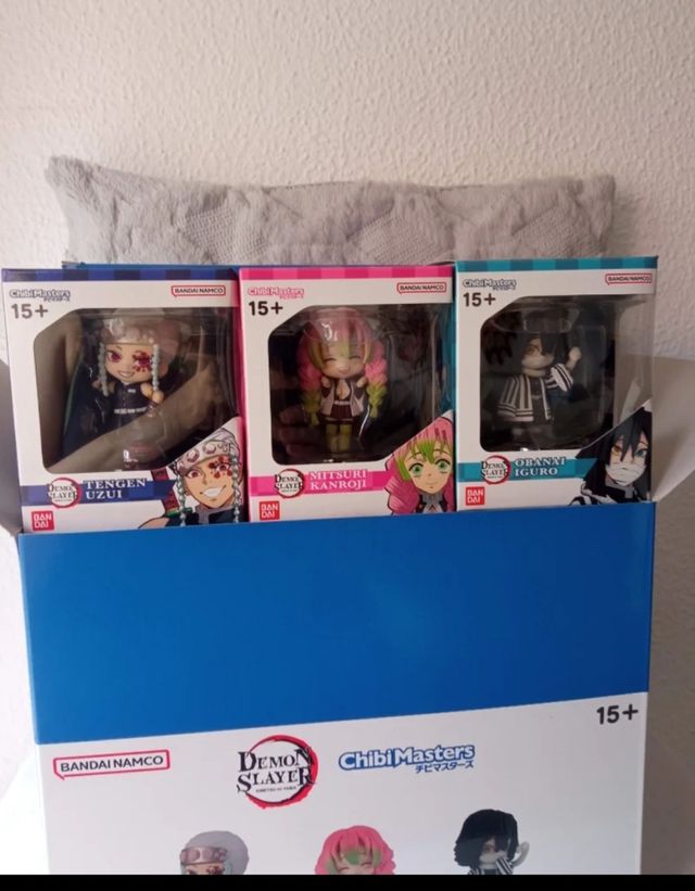 Precisas figuras Demon Slayer Chibi Masters Bandai