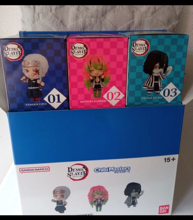 Precisas figuras Demon Slayer Chibi Masters Bandai
