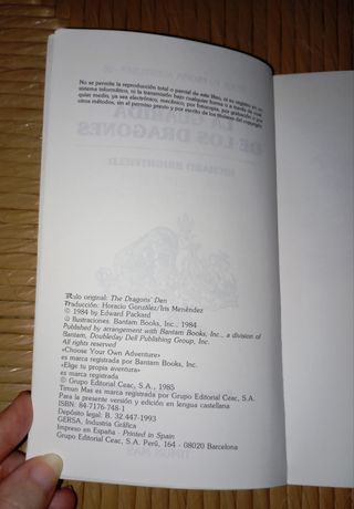 Libro: La Guarida De Los Dragones