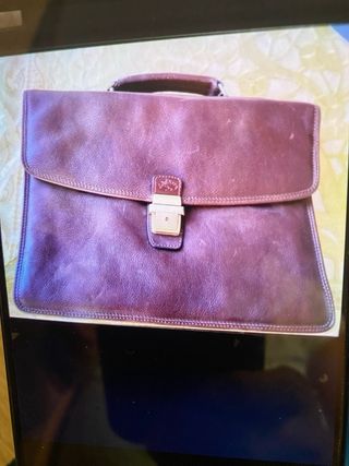 Maletín katana de piel marrón 