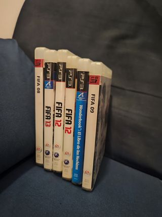 Lote 4 Juegos PS3 FIFA + Wonderbook