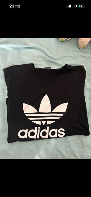 Camiseta Adidas Mujer Negra