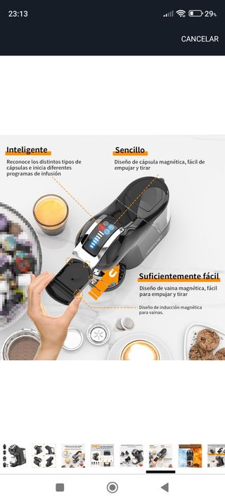 Cafetera Nespresso Dolce Gusto multi cápsulas 