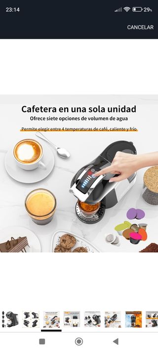 Cafetera Nespresso Dolce Gusto multi cápsulas 