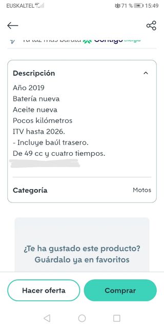 Peugeot Tweet 50cc 4T