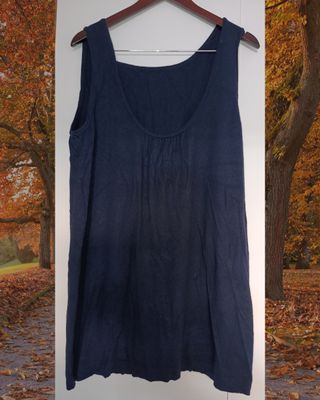 Camiseta de tirantes azul talla L