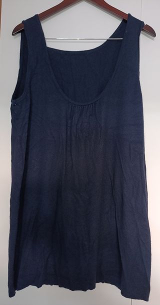 Camiseta de tirantes azul talla L
