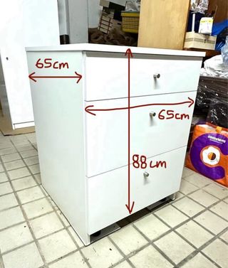 Módulo de gavetas grandes branco