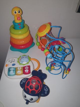 Lote Juguetes Bebé: Piano, Aro y Más