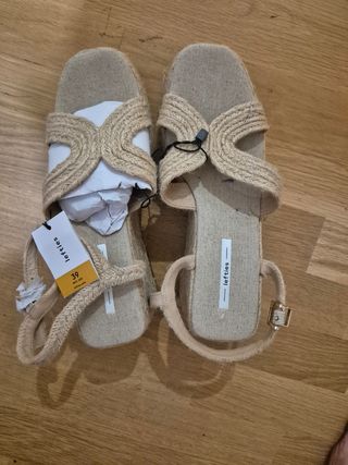 Sandalias esparto Lefties talla 39