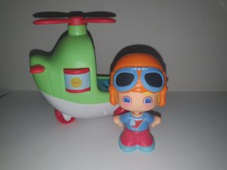 Juguetes Pinypon Barco y Helicóptero