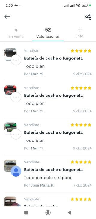 Batería Coche Mopar 12V 50Ah 420A