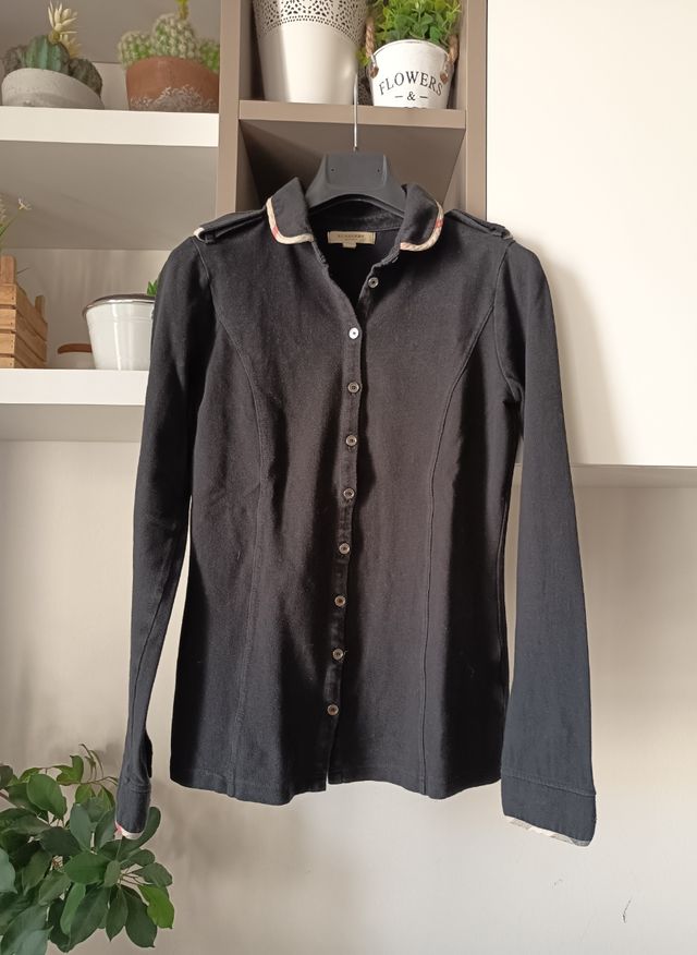 Maglia Burberry nera maniche lunghe