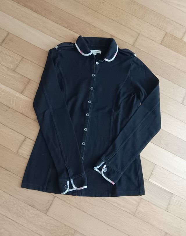 Maglia Burberry nera maniche lunghe