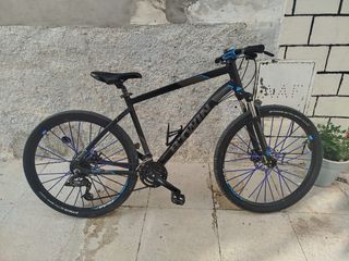 Bicicleta Rockrider 520 Negra/Azul