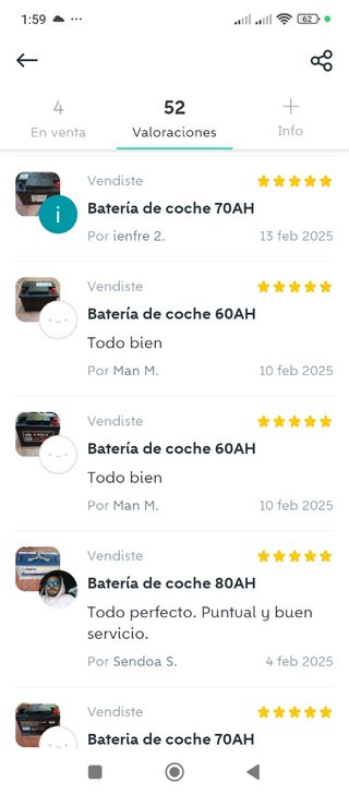 Batería Coche 12V 550 CCA AGM 56029775 AA