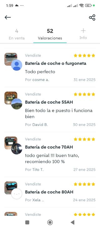 Batería Coche 12V 550 CCA AGM 56029775 AA