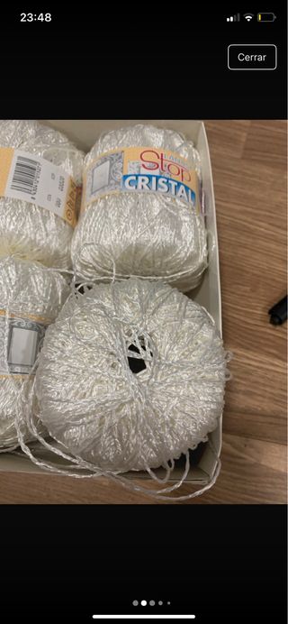 Lote 4 ovillos Stop Cristal (seda)