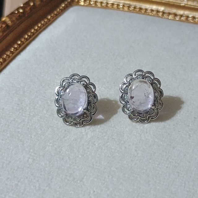 Pendientes Amatista Natural