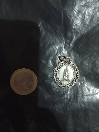 Medalla religiosa Virgen María plata