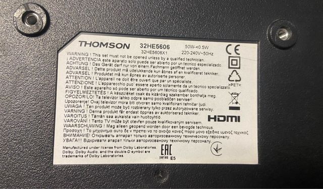 Placa base TV Thomson 32HE5606