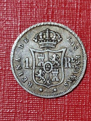 Real de Plata Isabel II 1863