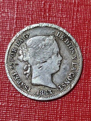 Real de Plata Isabel II 1863