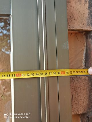 Ventana corredera aluminio grande