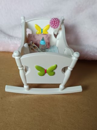 Cuna y Complementos para Bebé Sylvanian Famili