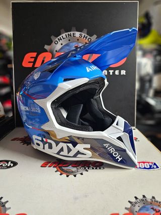 Capacete Airoh Wraaap Six Days Italia 25 T. M