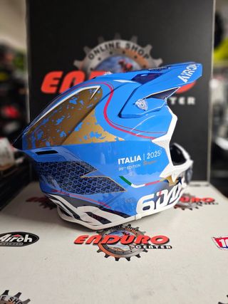 Capacete Airoh Wraaap Six Days Italia 25 T. M