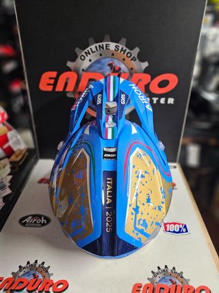 Capacete Airoh Wraaap Six Days Italia 25 T. M