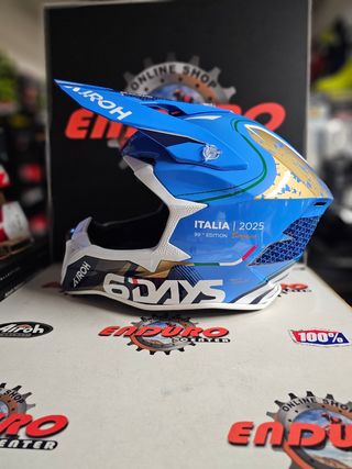 Capacete Airoh Wraaap Six Days Italia 25 T. M