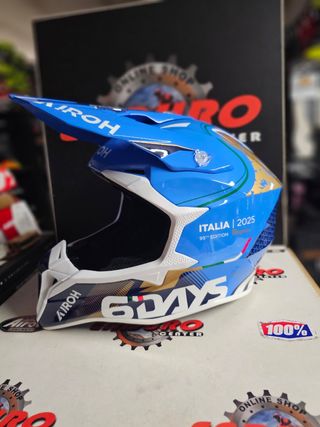 Capacete Airoh Wraaap Six Days Italia 25 T. M