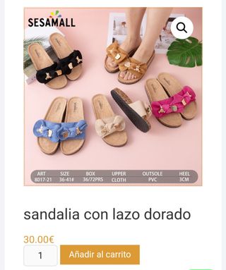 Sandalias SESAMALL rosas de lujo