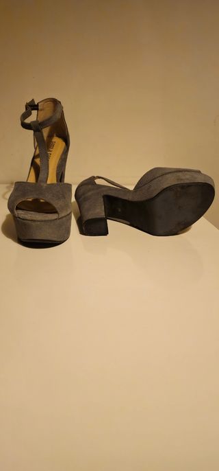 Sandalias plataforma Krack grises