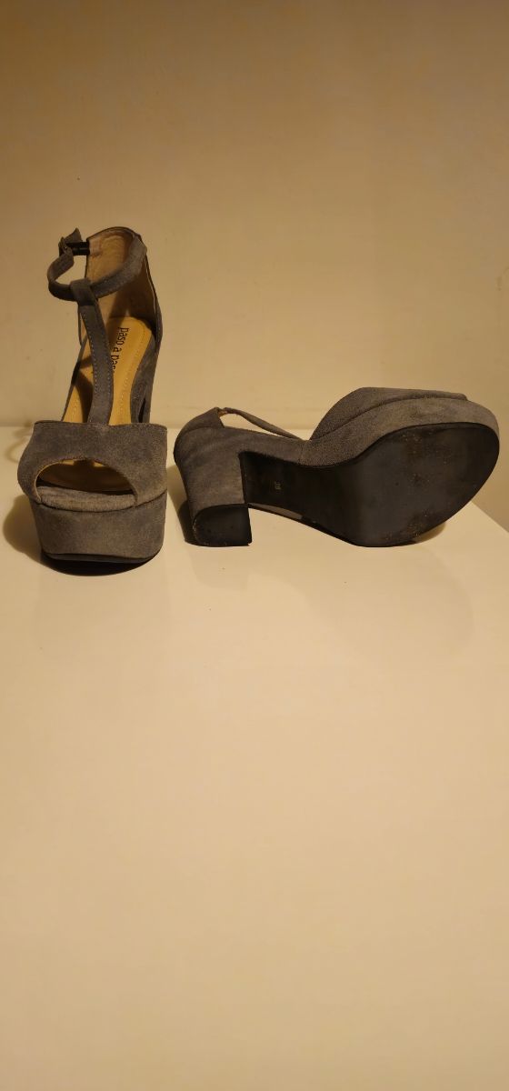 Sandalias plataforma Krack grises