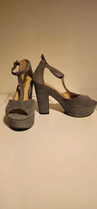 Sandalias plataforma Krack grises