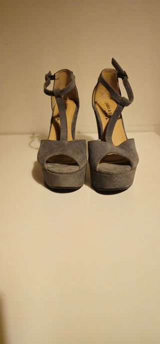 Sandalias plataforma Krack grises