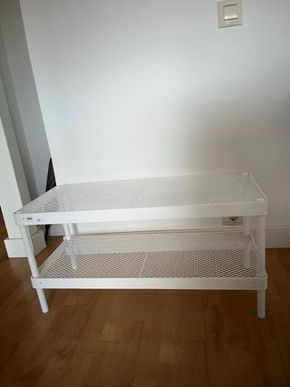 Zapatero Metálico Blanco