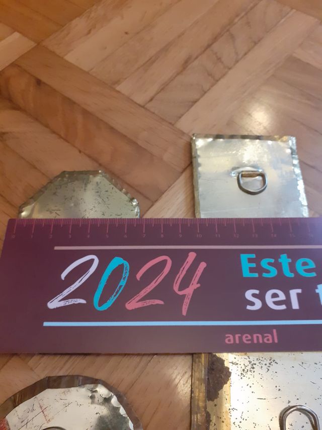 Lote 4  Espejos Marroquíes Metal y Cristal