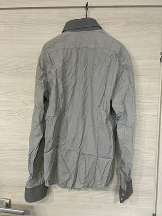 Camicia Aglini Luxury Uomo Righe Grigio/Bianco Tag