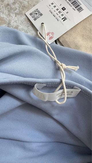 Vestido Zara azul claro talla M
