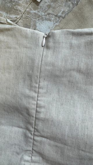 Top Zara Corazón Crudo Talla M