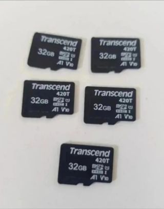 5 schede microSD Transcend da 32 GB