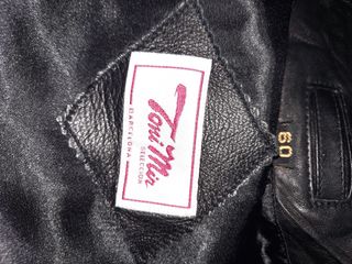 Chaqueta de Piel Negra Talla 60 