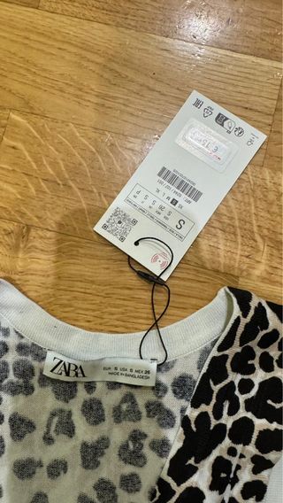 Top Zara Leopardo Tirantes Talla S