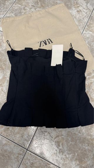 Top palabra de honor Zara negro M