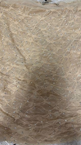 Top Zara S Rosa Claro Strass Encaje Nuevo